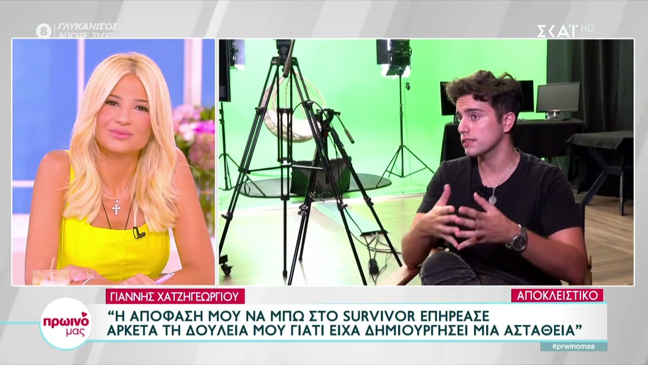 Γιάννης Χατζηγεωργίου: Η απόφαση μου να μπω στο Survivor επηρέασε αρκετά τη δουλειά μου | Πρωινό Μας