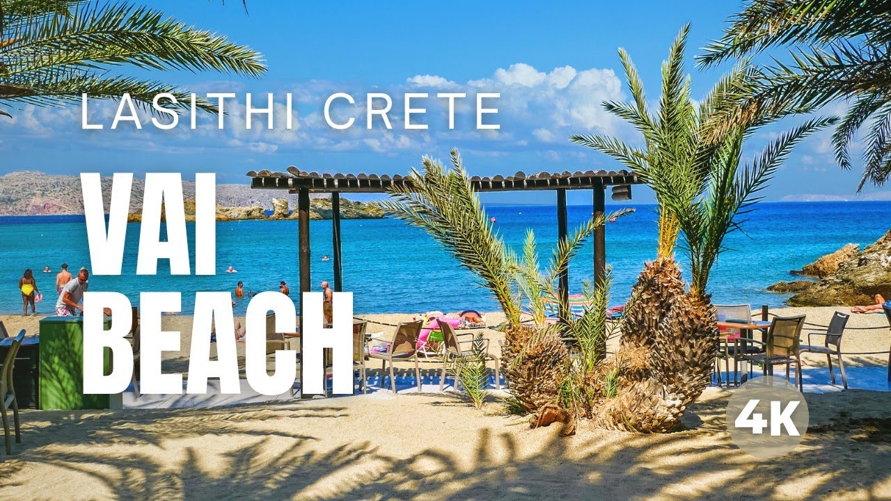 Пляж Вай-Палм в Ласити, КРИТ | Лучшие пляжи Греции [Видео путешествий 4K]