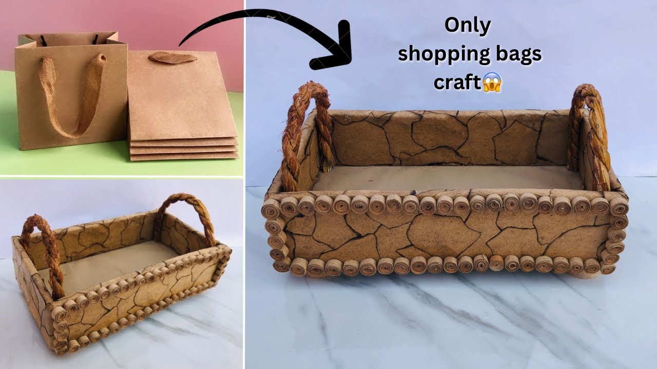 Best Way to Reuse Shopping Bags? I Made a DIY Bucket from Them!