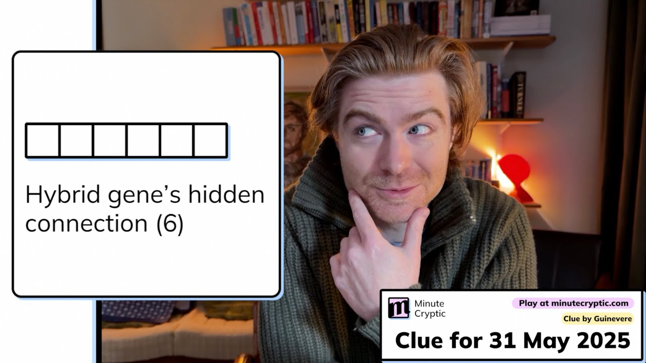 Minute Cryptic Clue 340: Hybrid gene's hidden connection (6)