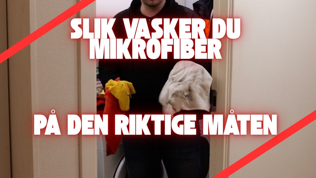 Slik vasker du mikrofiberklutene dine riktig! WashKing Mikrofibervask