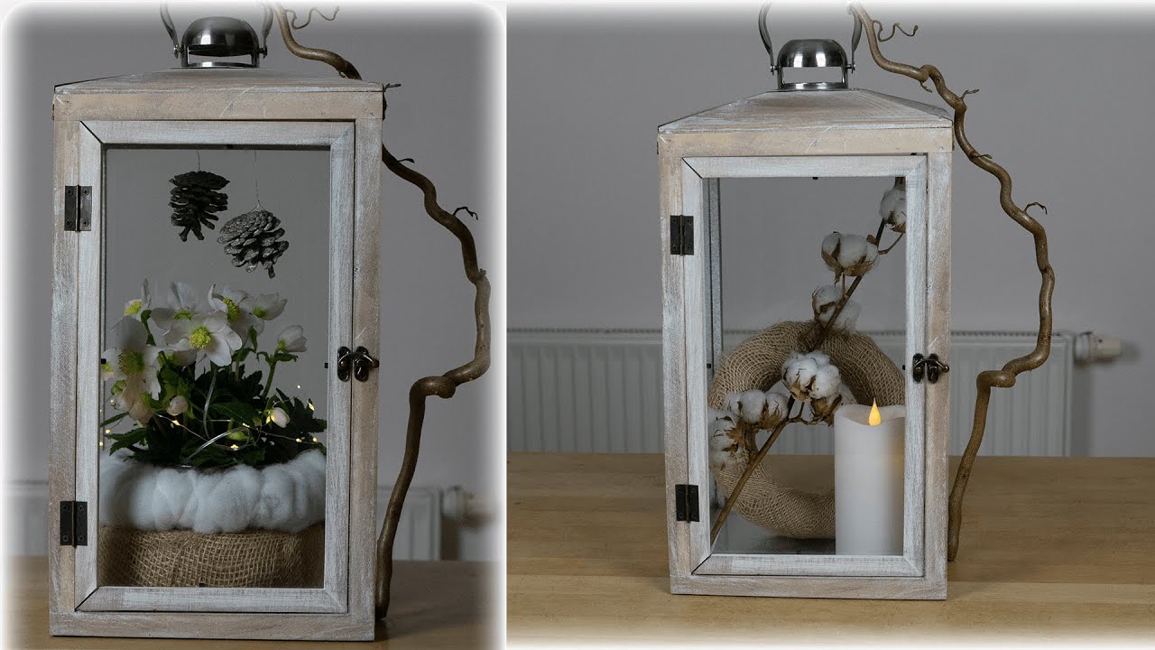 Laternendeko✨🕯Zwei schnelle Varianten