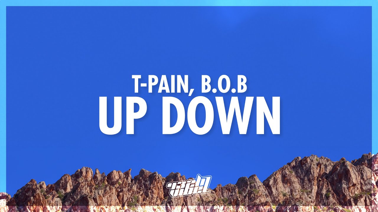 T-Pain - Up Down (Do This All Day) (Lyrics) ft. B.o.B | black card party in the backyard (432Hz)