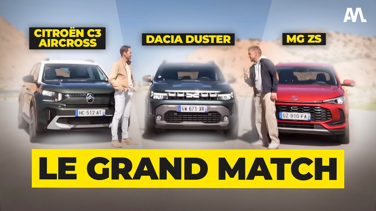 On COMPARE la Dacia duster avec la Citroën C3 Aircross et leMg Zs !💥