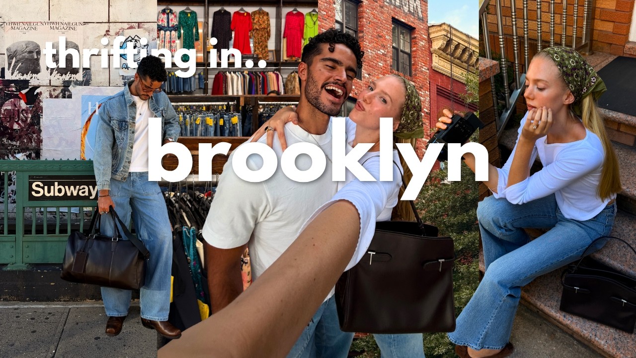 NYC THRIFT VLOG | 3 Days in Brooklyn (Bushwick, Williamsburg + HUGE Try-On haul) 🗽✨
