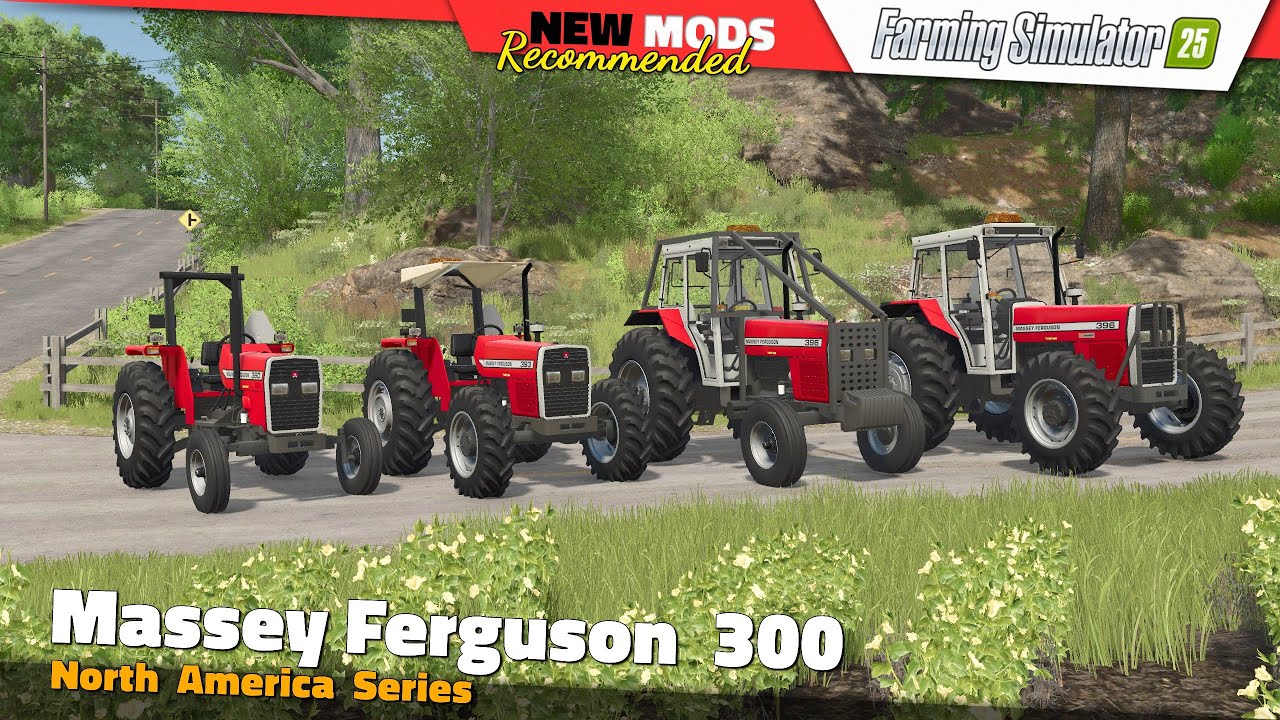 FS25 | Massey Ferguson 300 Series North America - Farming Simulator 25 Mods Review QHD