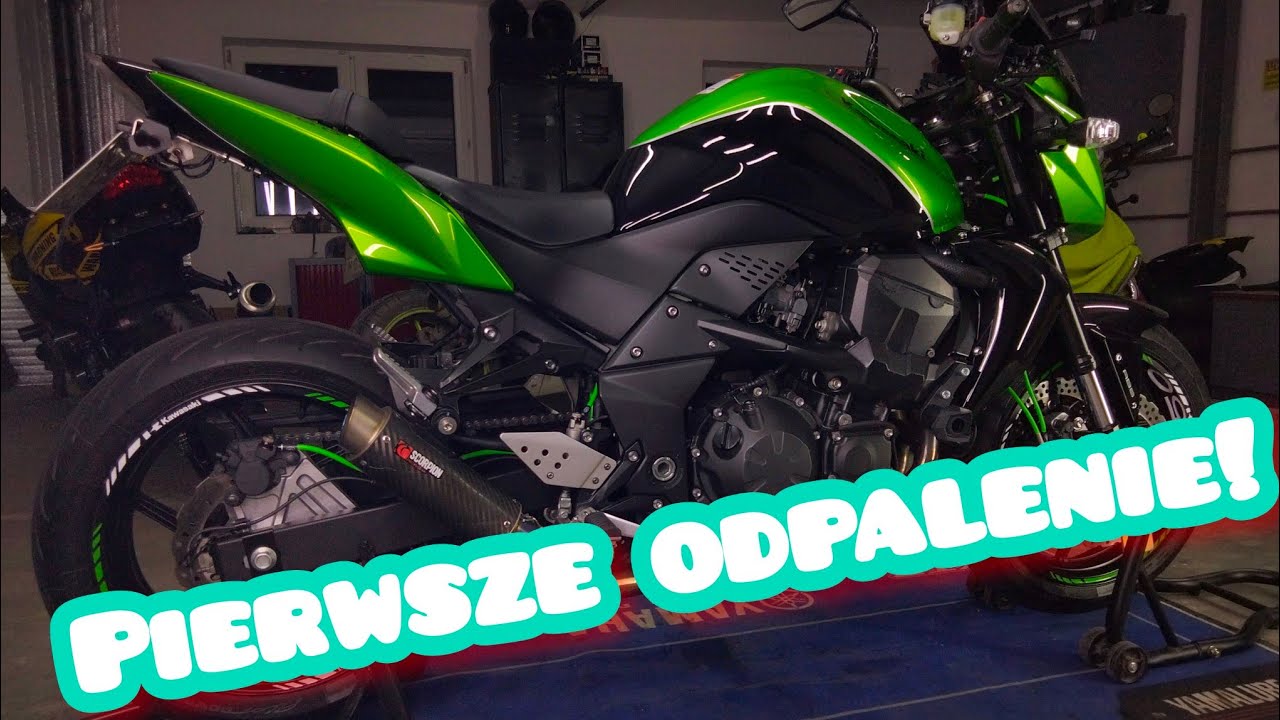 Pierwsze odpalenie Kawasaki Z750 na scorpionie•składanie,wymiana oleju i koniec serwisu