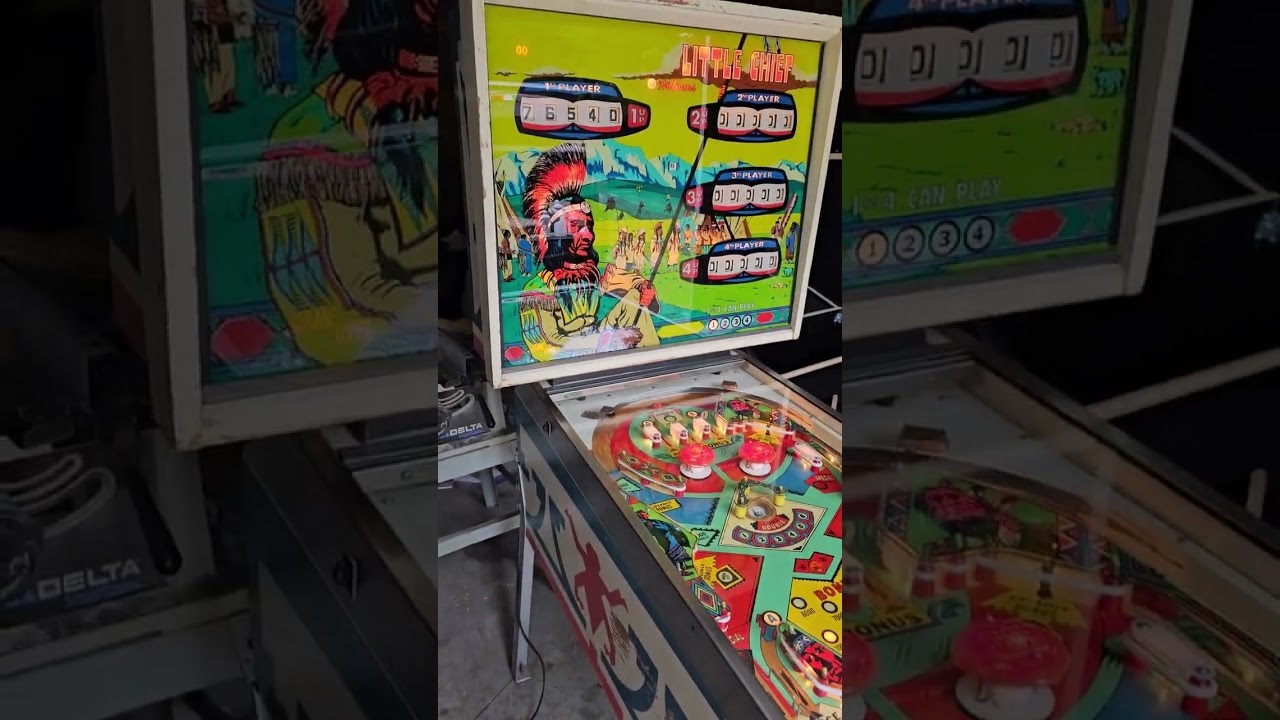 1975 Williams Little Chief pinball part 2 - Cleaned all up and ready to go. Atlantic Arcade Sales