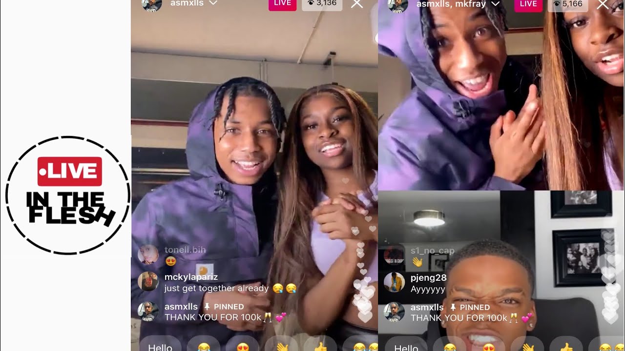 ASMXLLS & TEESHANECE FLIRTING ON LIVE! FT. MKFRAY AND KIDWILD