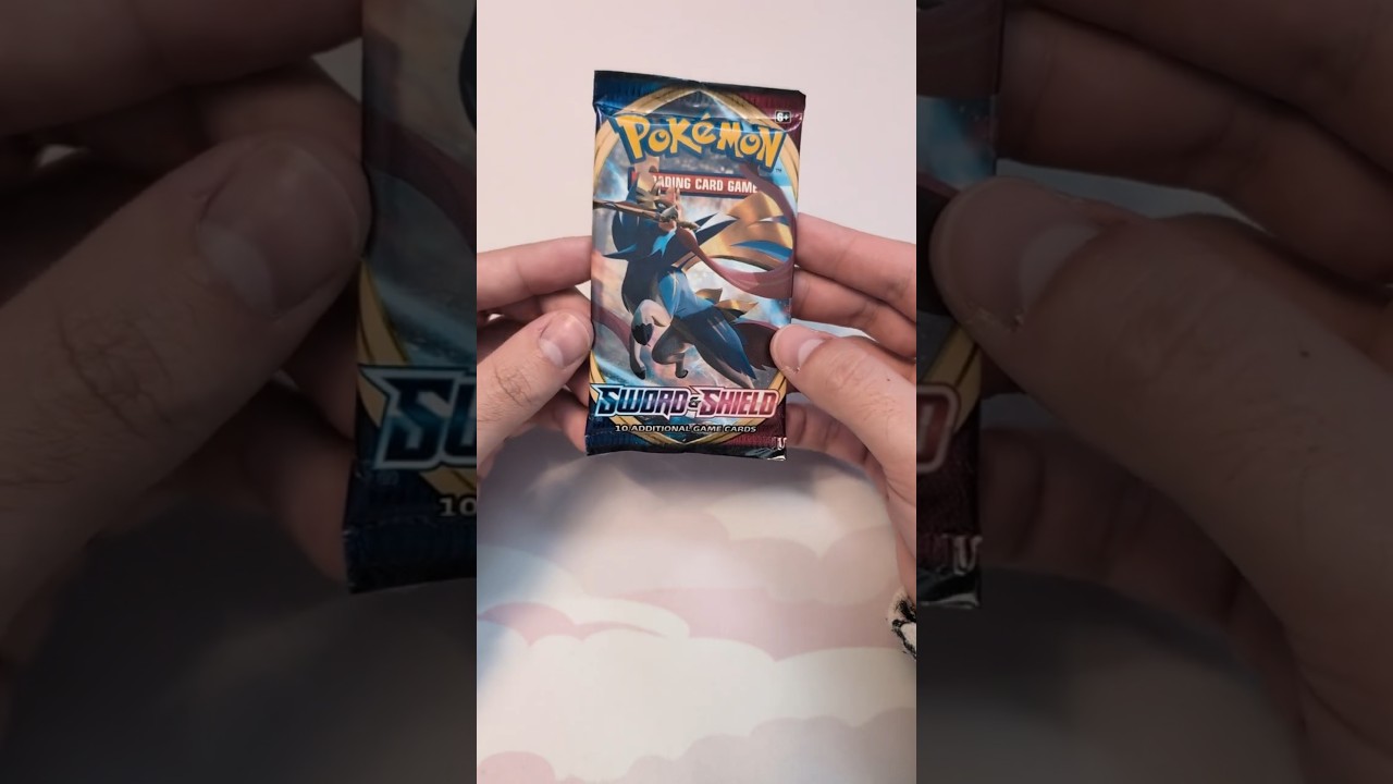 Opening a Pokemon Sword & Shield base set booster pack for the first time! #pokemontcg