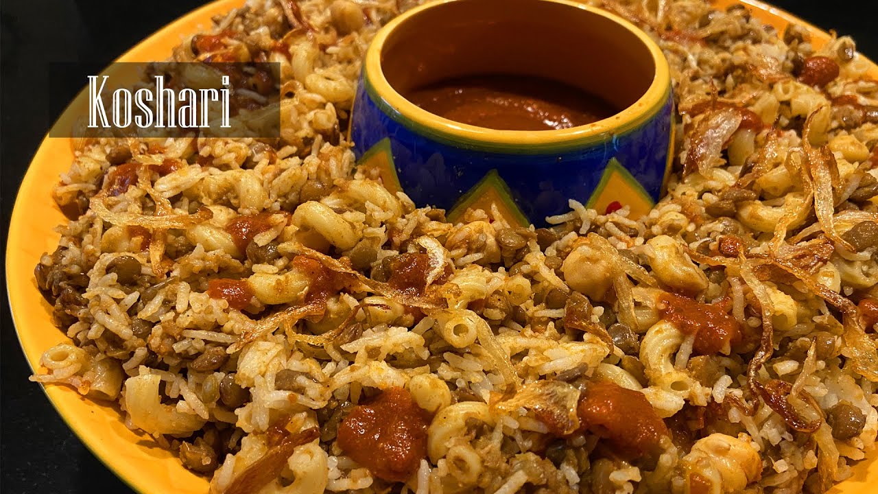 Koshari ||  Kushari || Egyptian Rice Lentils and macaroni with Tomato sauce Recipe - RKC