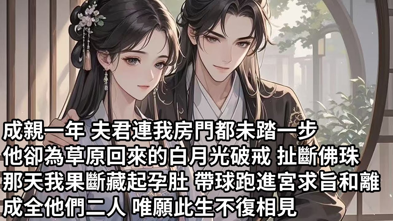 【一口氣看完】成親一年 夫君連我房門都未踏一步，他卻為草原回來的白月光破戒 扯斷佛珠，那天我果斷藏起孕肚 帶球跑進宮求旨和離，成全他們二人 唯願此生不復相見