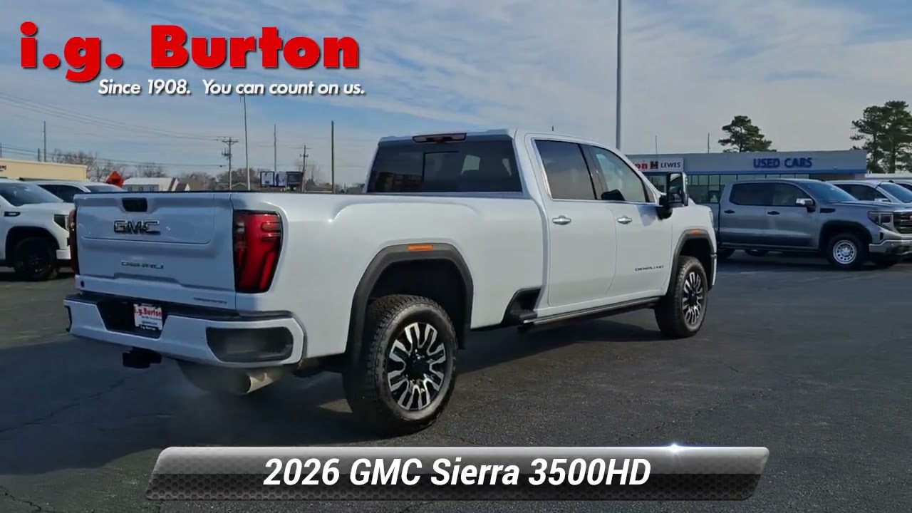 New 2026 GMC Sierra 3500HD Crew Cab, Long Bed, Denali Ultimate Dual Rear Wheel, 4WD, Lewes, DE