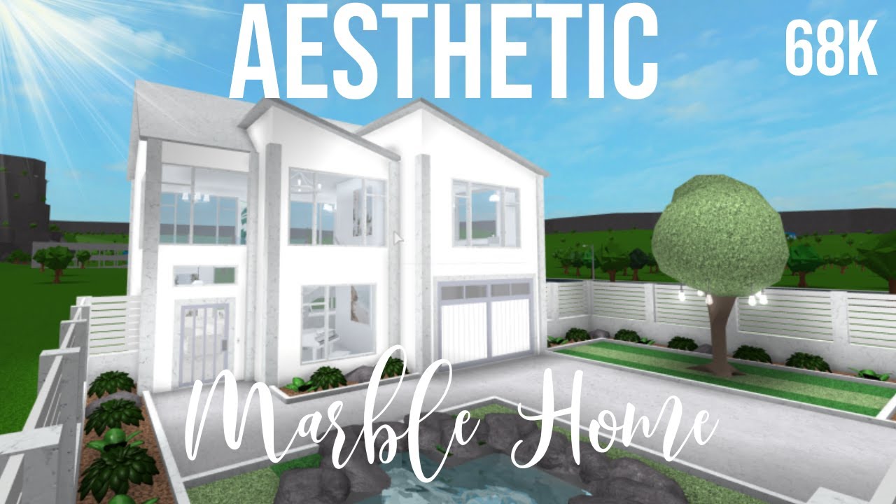 Bloxburg: Aesthetic Marble Home 68K