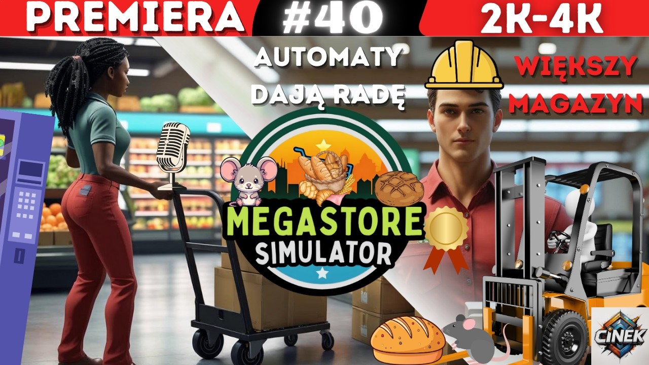 🥯AUTOMATY DAJĄ RADĘ💪🏻 WIĘKSZY MAGAZYN📦🥖👷🏻👚🏪MEGASTORE SIMULATOR#40#simulator#gameplay#letsplay#games