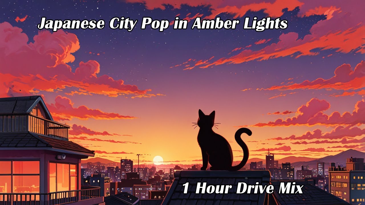 Japanese City Pop in Amber Lights 🌇 1 Hour Chill Drive Mix