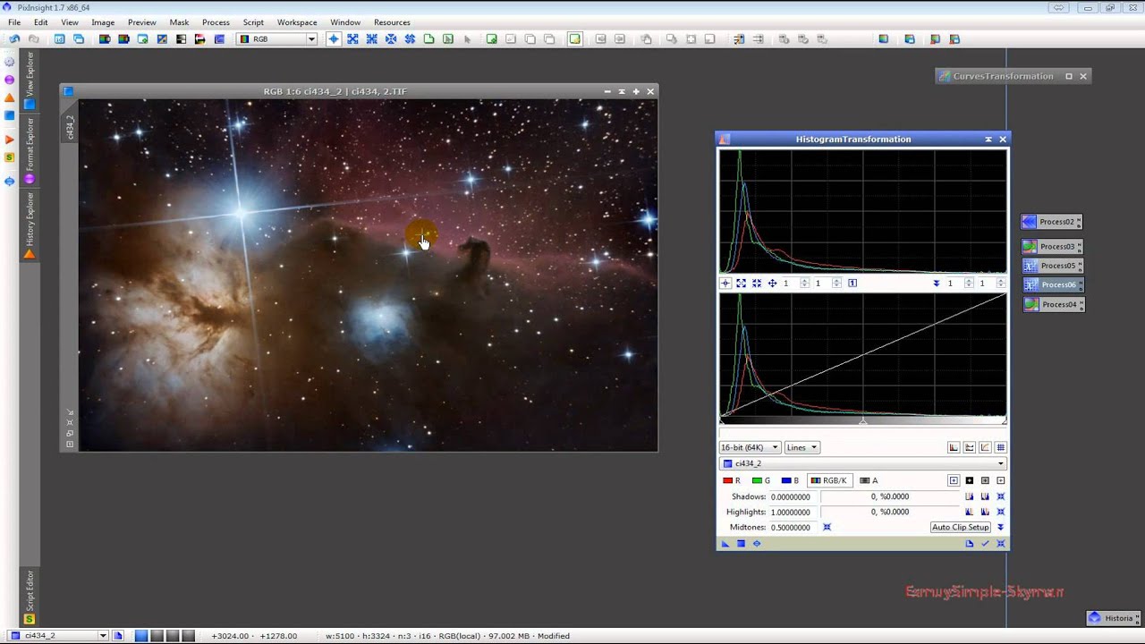 Procesado básico con Pixinsight