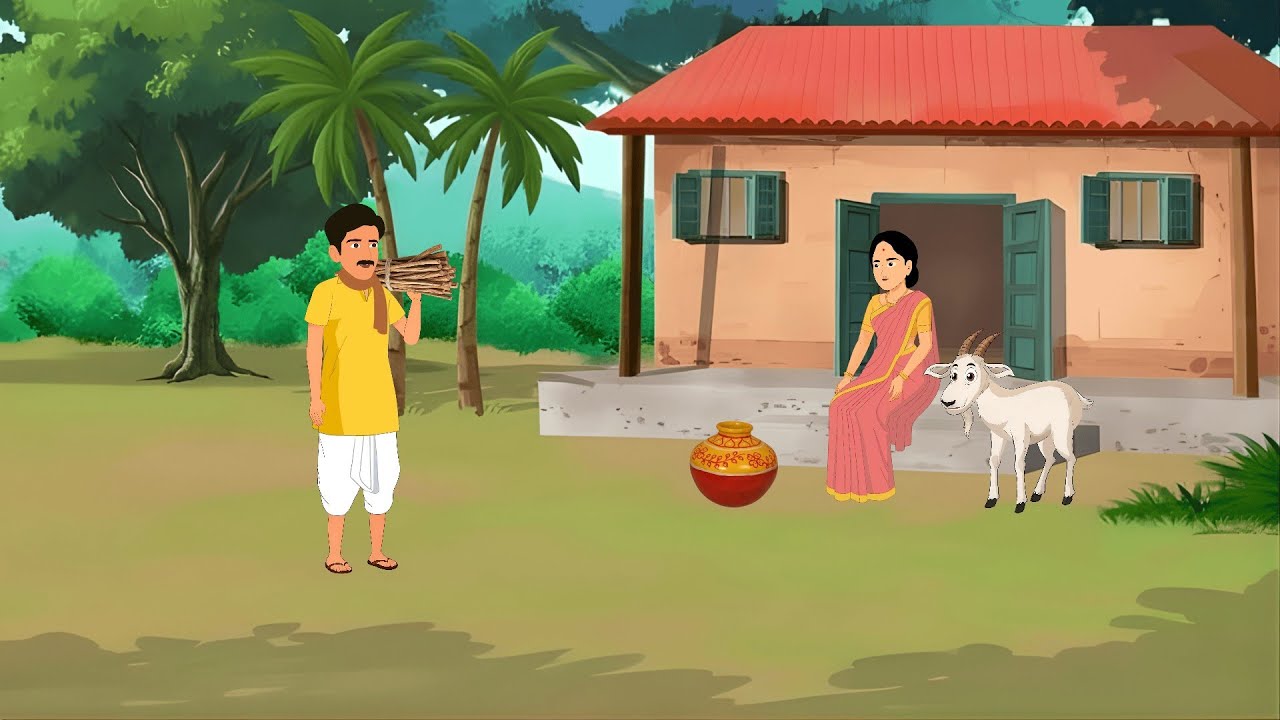 एक गरीब किसान की तक़दीर | Cartoon | Moral stories | hindi kahaniyan | story 