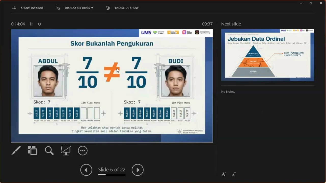 Pelatihan Rasch Model untuk Penelitian Sosial/Pendidikan