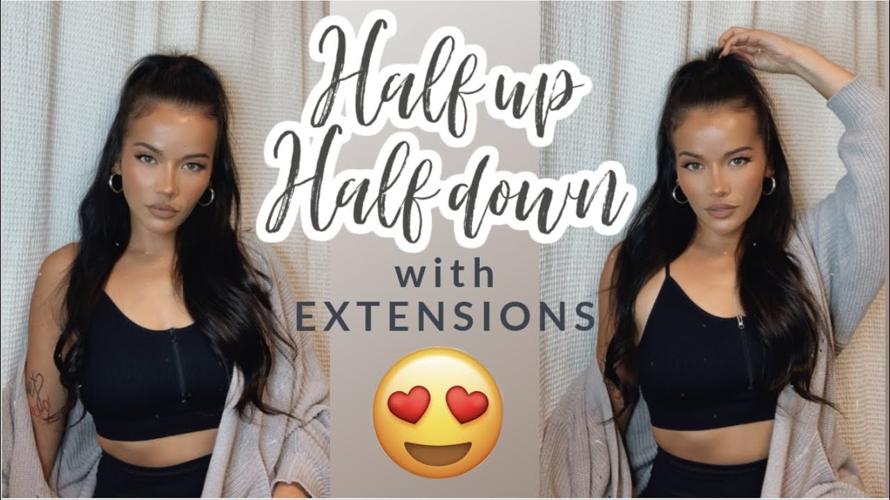 HOW TO: EASY HALF UP HALF DOWN WITH CLIP-INS | ft. Amazing Beauty Hair
