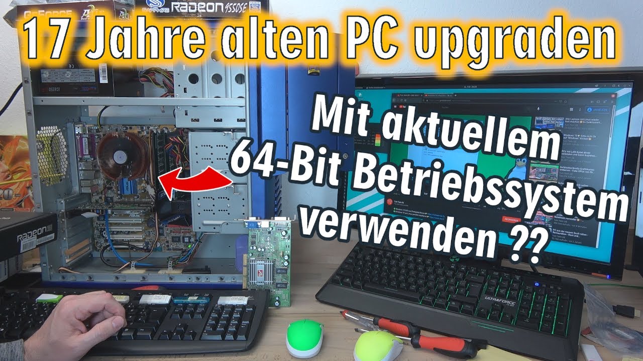 Alten PC upgraden und mit aktuellem 64 Bit Betriebssystem schneller machen 🤔️