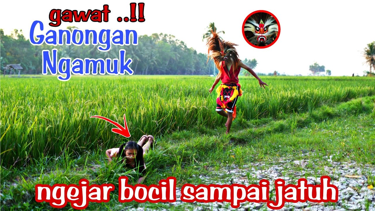 GAWAT ..!! MARKONAH DIKEJAR   BARONGAN GANONGAN NGAMUK