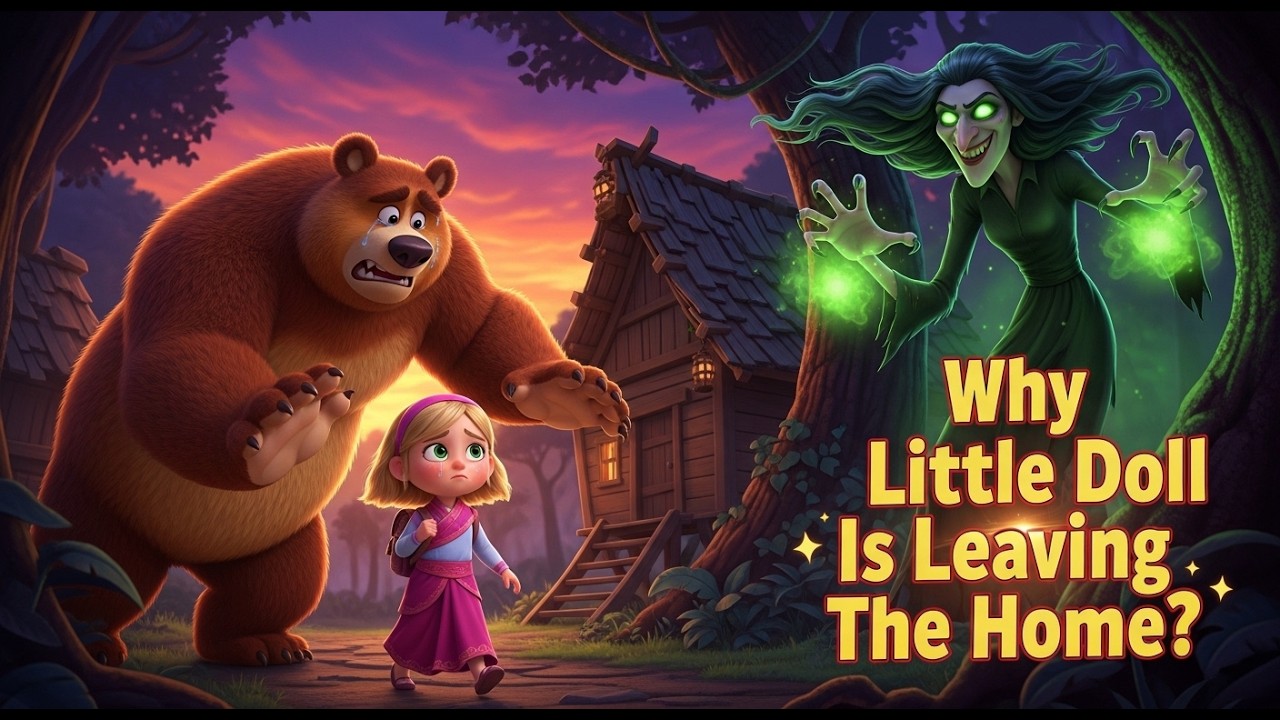 Big Bear Shouts at Cute Little Doll Masha | Why Masha Is leaving the Home