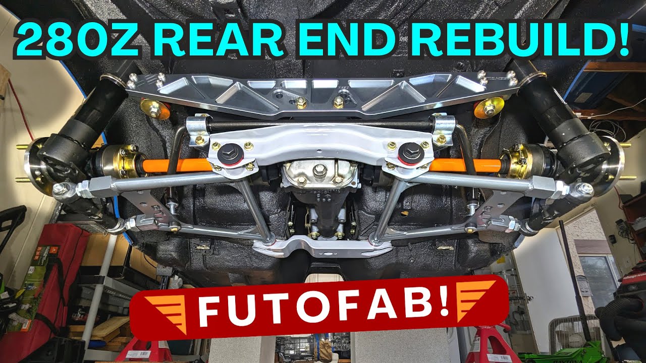 The Best Datsun Rear End Setup?  FutoFab Axles and Stubs!