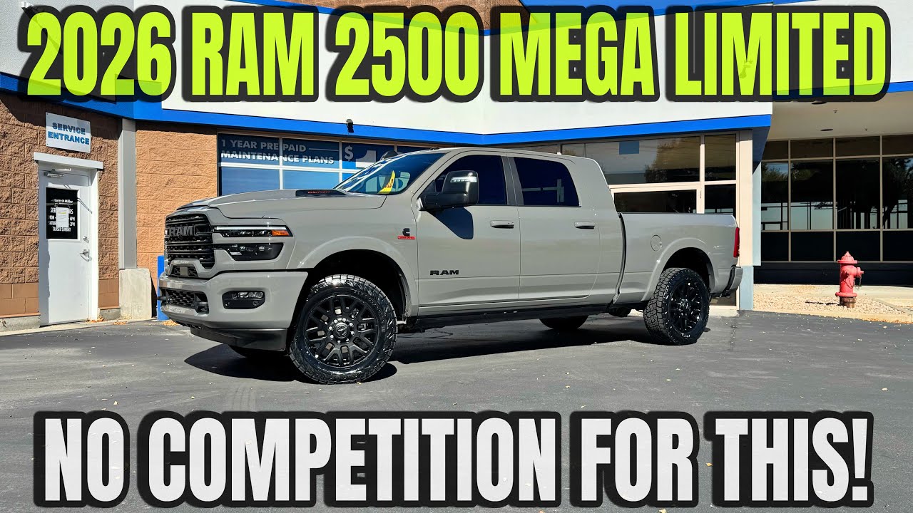 RAM 2500 MegaCab Limited Night Edition 2026 года: лучший грузовик HD уже здесь!