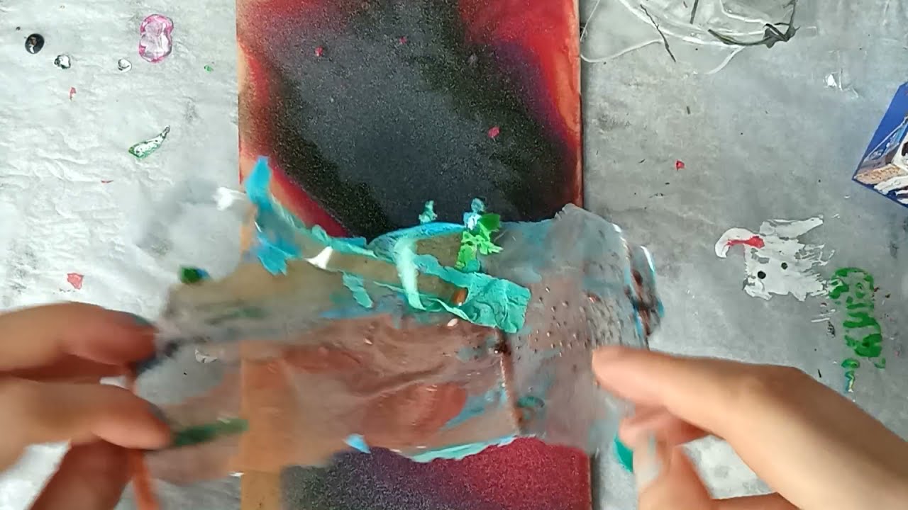 ASMR | Collage With Resin Skins | Mixed Media