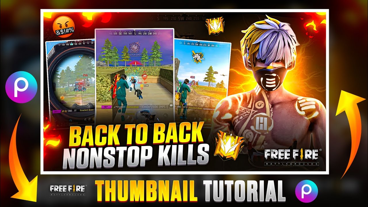 🔥 How To Make Free Fire Thumbnail In PicsArt 🔥🤯 | Free Fire Thumbnail Editing Tutorial 2025