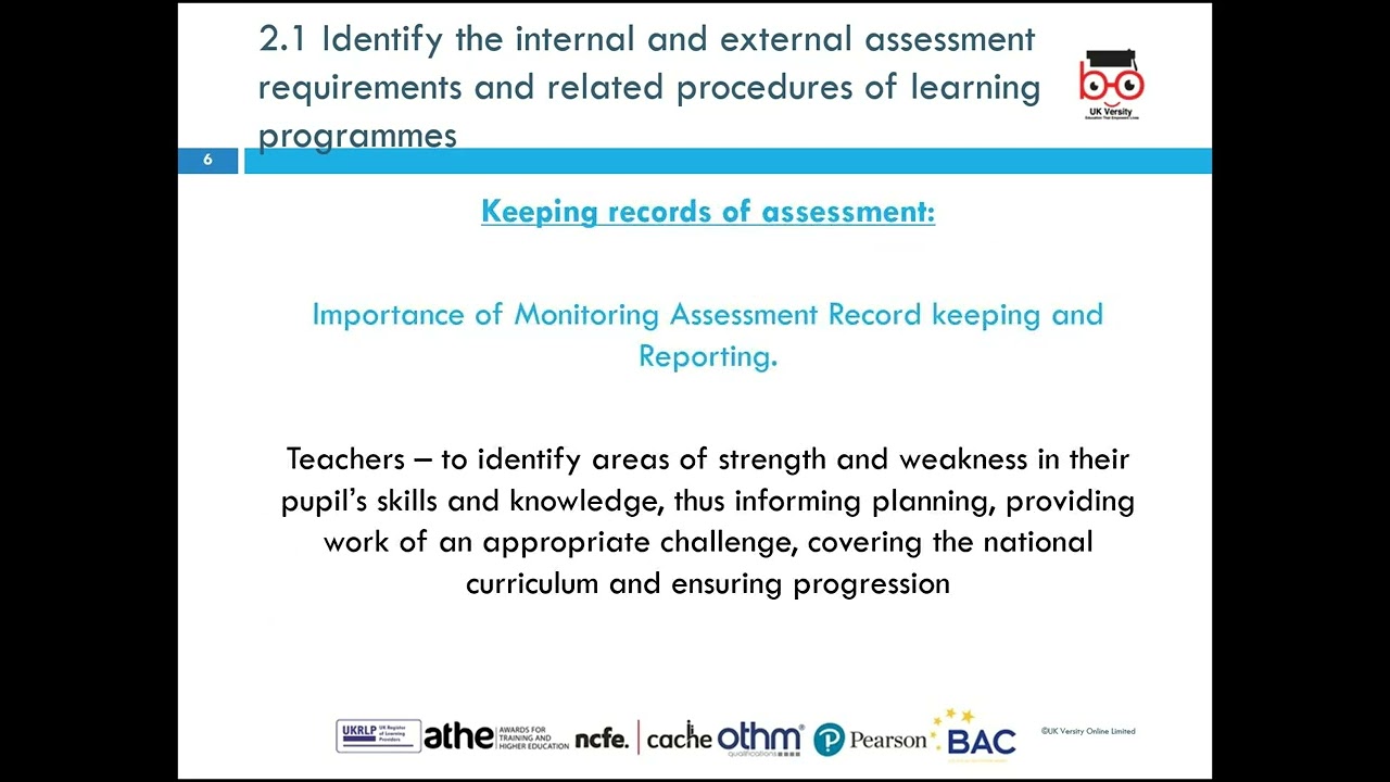NCFE L4 CET - Assessing learners in education and training LO2