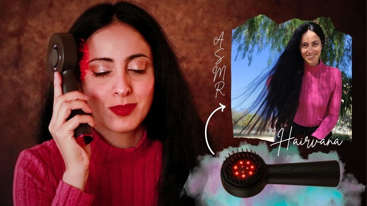ASMR Crescita prodigiosa dei capelli! Provo la spazzola massaggiante Hairvana Bloom