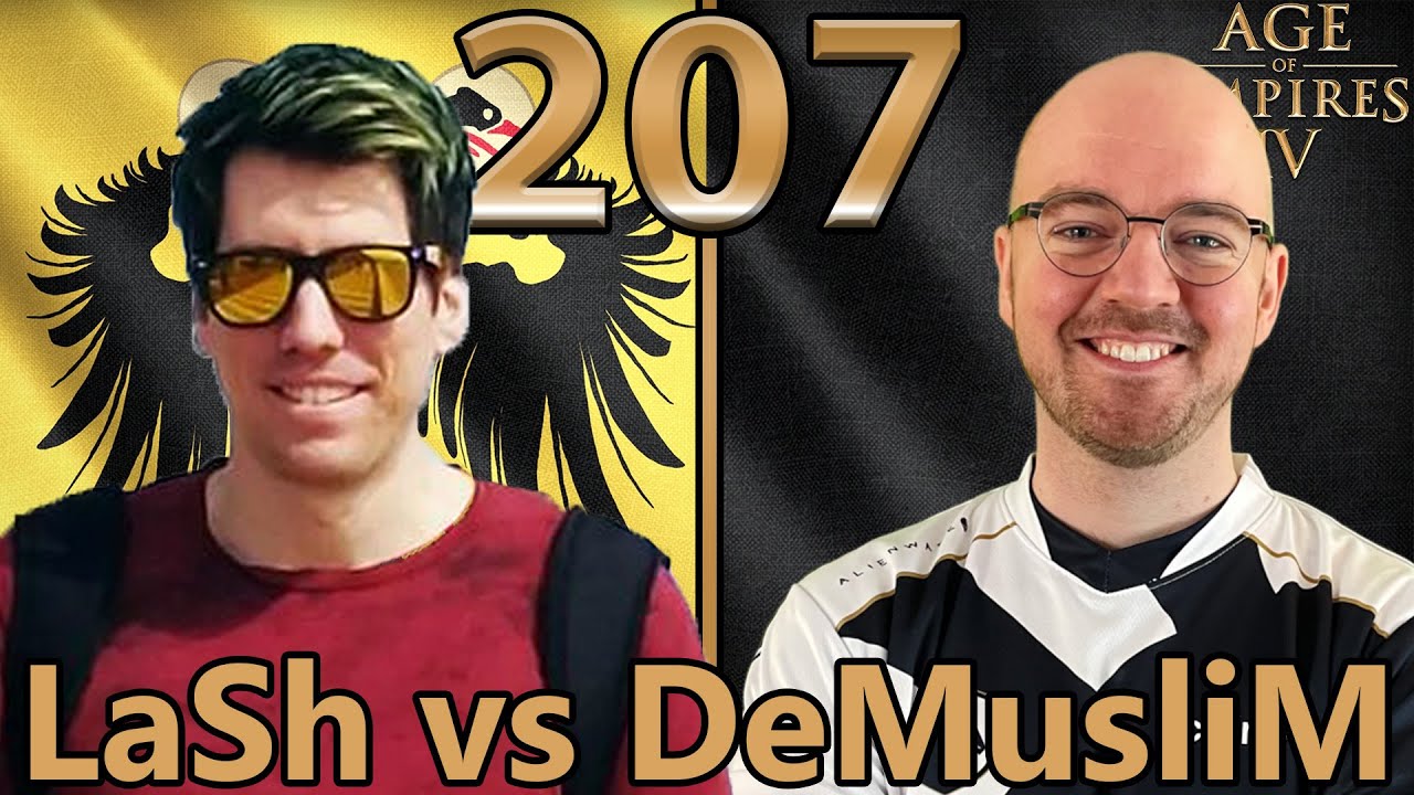 LaSh 🇩🇪 (HRR) vs DeMusliM 🇬🇧 (Abbasiden) - Age of Empires 4 - Cast 207 [Deutsch/4K]