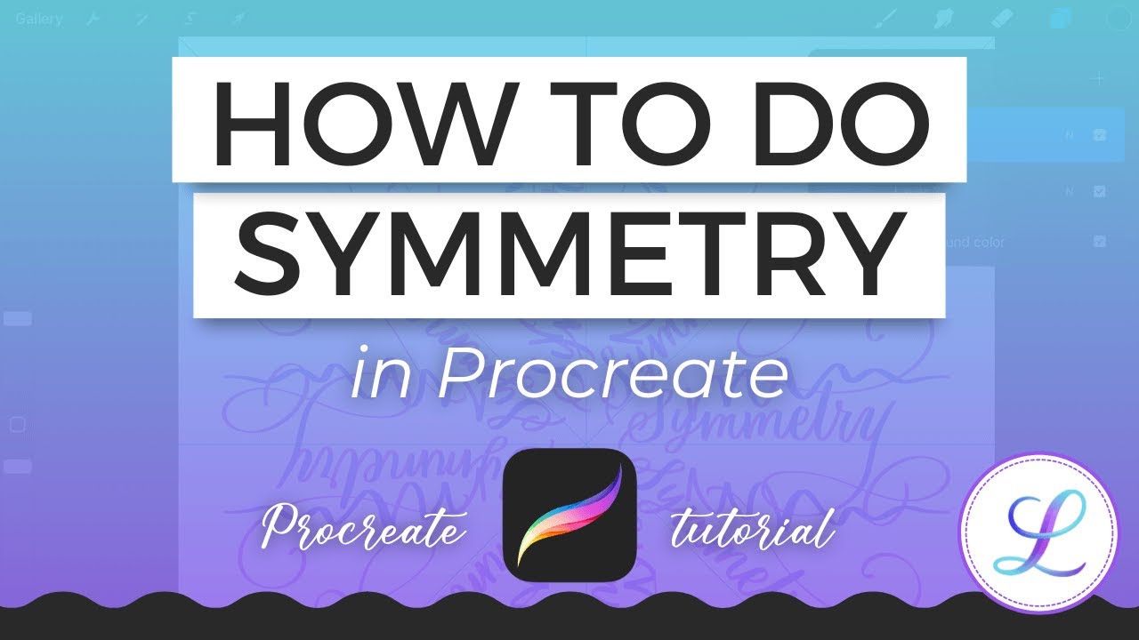 Как создать симметрию в Procreate #procreatetutorial #procreatetips #цифроваякаллиграфия