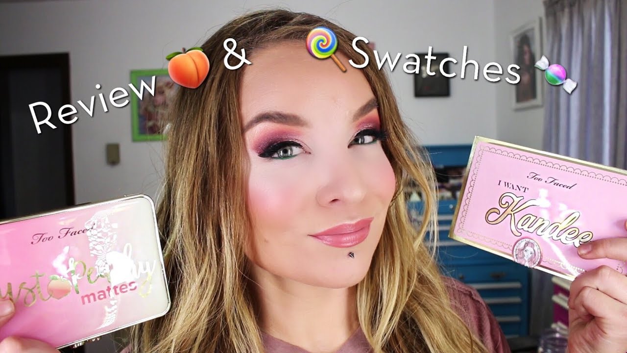 Too Faced Peaches & Cream Collection + Kandee Johnson x Too Faced : Review : Swatches