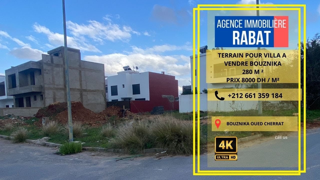 terrain à vendre Bouznika - parfait pour villa R + 1