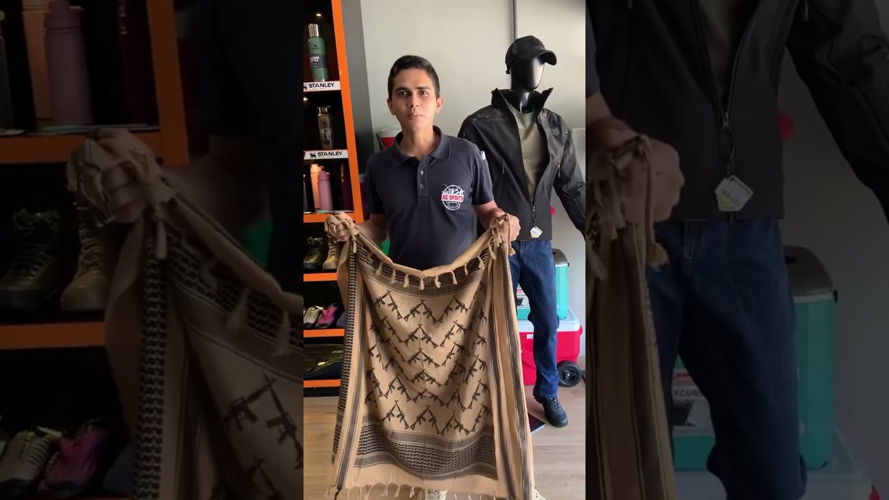 PASSO A PASSO:  COMO USAR O SHEMAGH.. LEN&Ccedil;O T&Aacute;TICO  MILITAR DE CAMUFLAGEM.