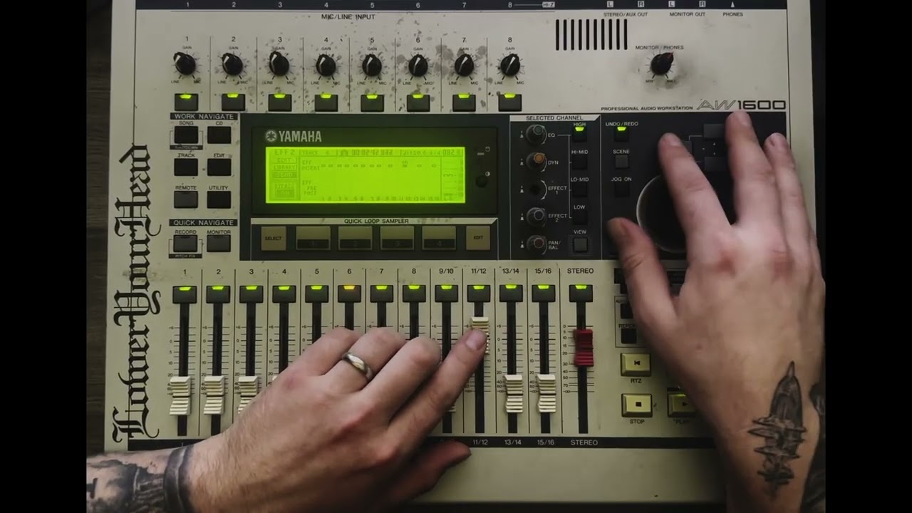 Mixing a HELL (US) song start to finish on the Yamaha AW1600