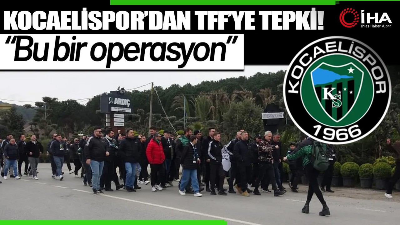 Kocaelispor Taraftarları, TFF Önüne Siyah Çelenk Bıraktı