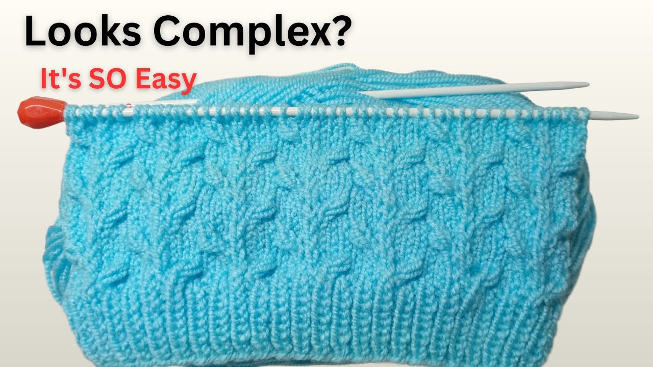 Looks Complex, But It's SO Easy! DIY Knitting Tutorial