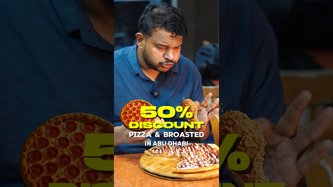 🍕🍗 50% OFF BROASTED & PIZZA IN ABU DHABI! 🍗🍕
