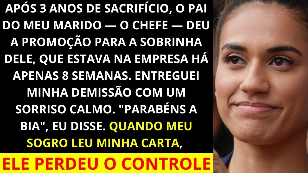 Ele riu da minha cara quando eu pedi demissão    Até ler minha carta e depois empalidecer!
