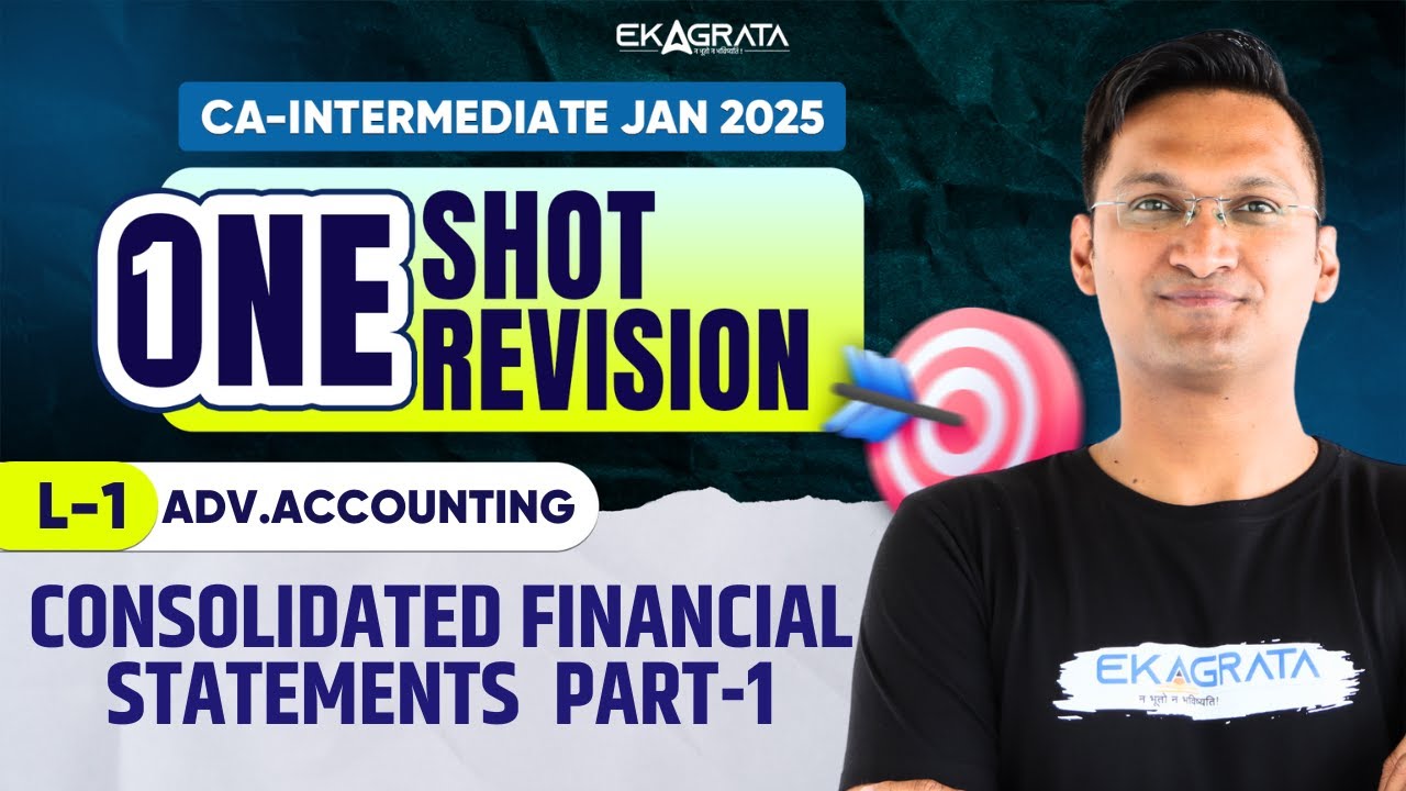 Consolidated Financial Statements | CA Inter 2025 Advanced Accounting | Part-1 | ONE SHOT REVISION