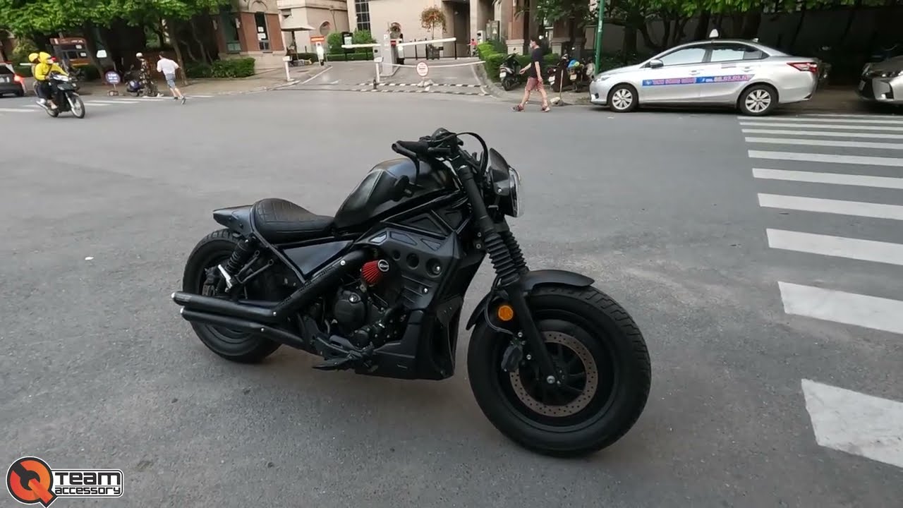 REVIEW HONDA REBEL 300 ĐỘ YÊN SOLO FULL ĐEN SIÊU NGẦU l REBEL300 ĐỘ ĐỈNH BÁN CHO DÂN CHƠI SƠ HỮU