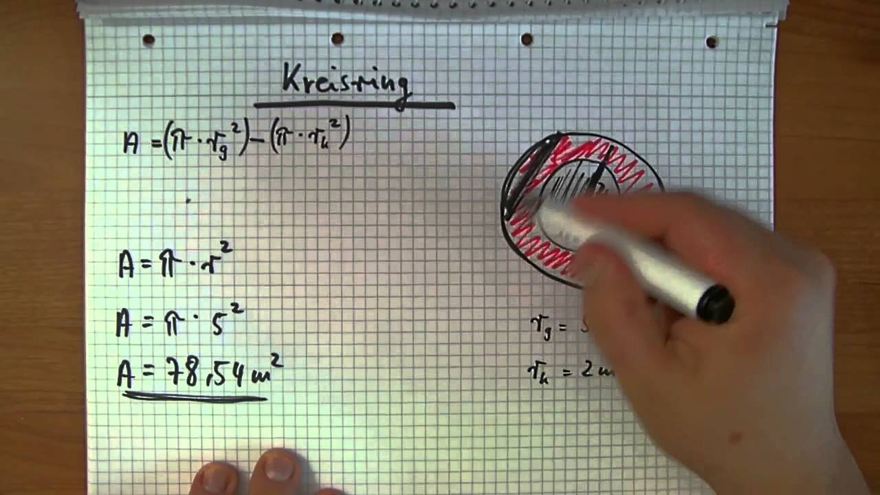 Kreisring berechnen