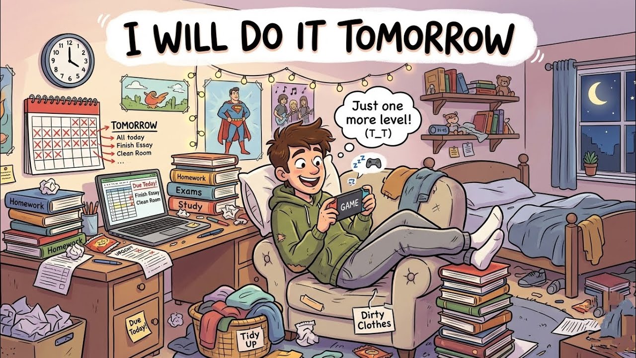 I will do it tomorrow🥱| shadowing practice | english level B1 to B1+