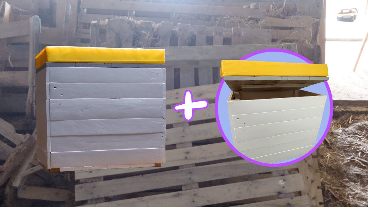 FABRIQUER UN SIÈGE COFFRE EN BOIS DE PALETTE