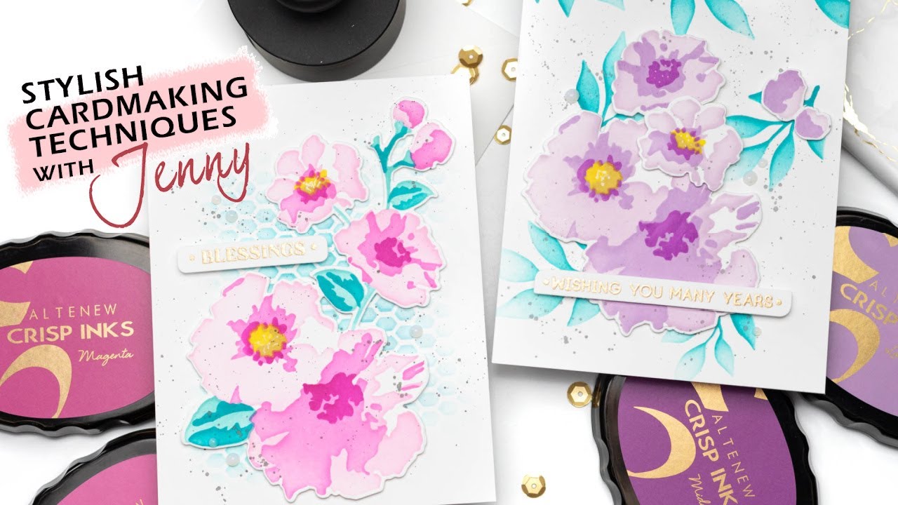 Layering Stencils Demystified | Stylish Cardmaking Techniques with Jenny