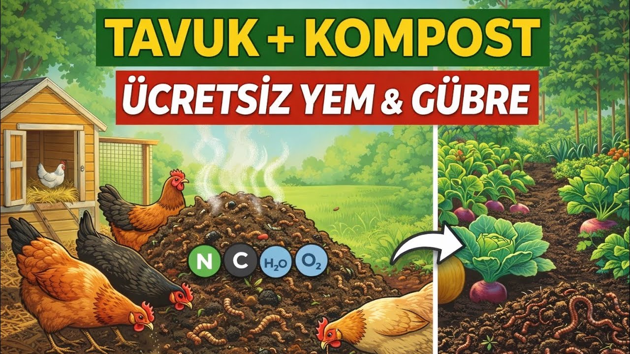 Tavuklar Bu Sistemde Kendi Yemini Üretiyor